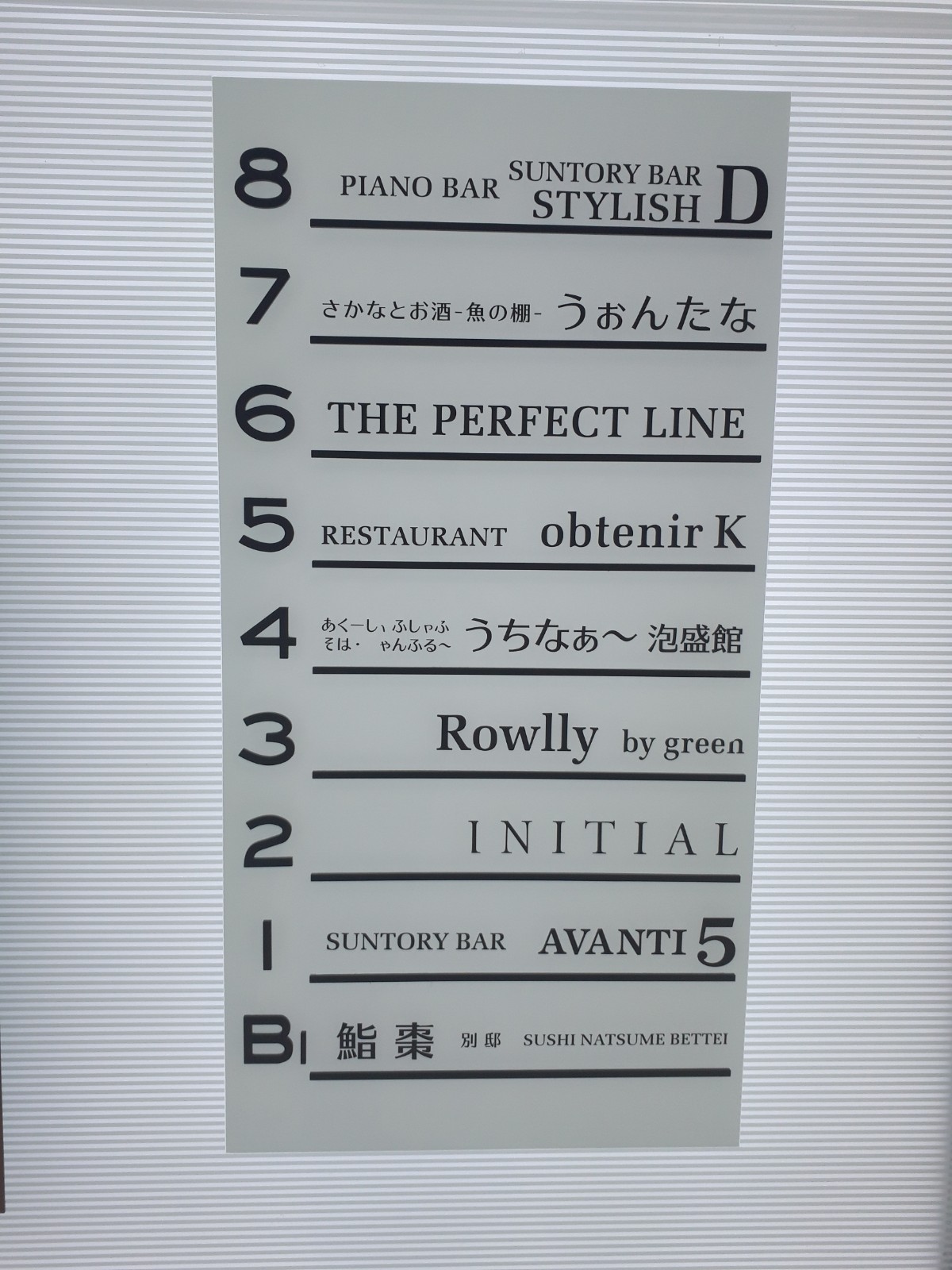 F.DRESSビルのフロア案内