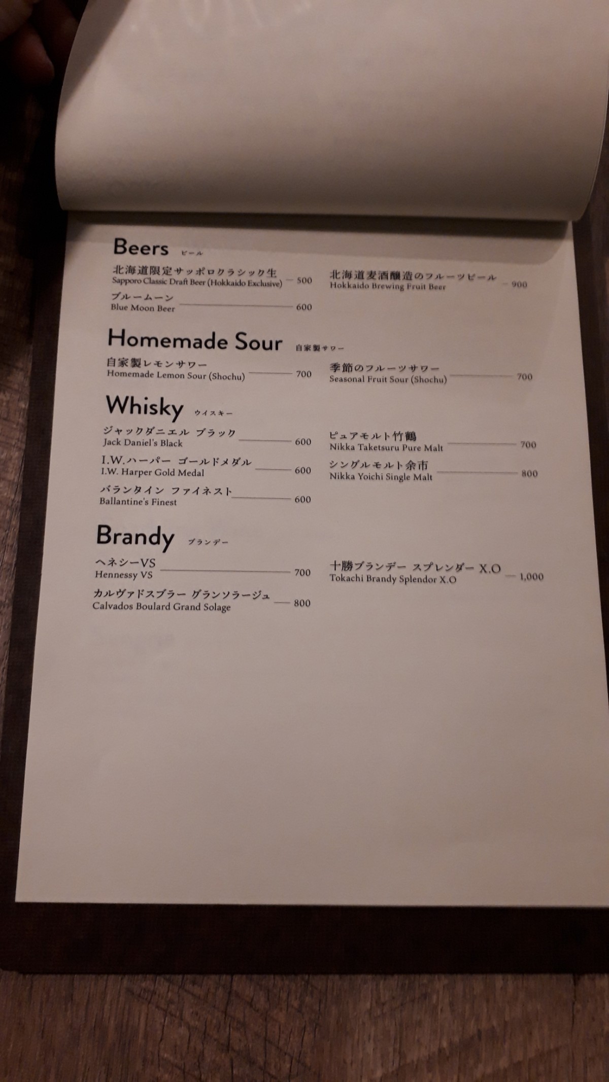 ミライストのメニュー6