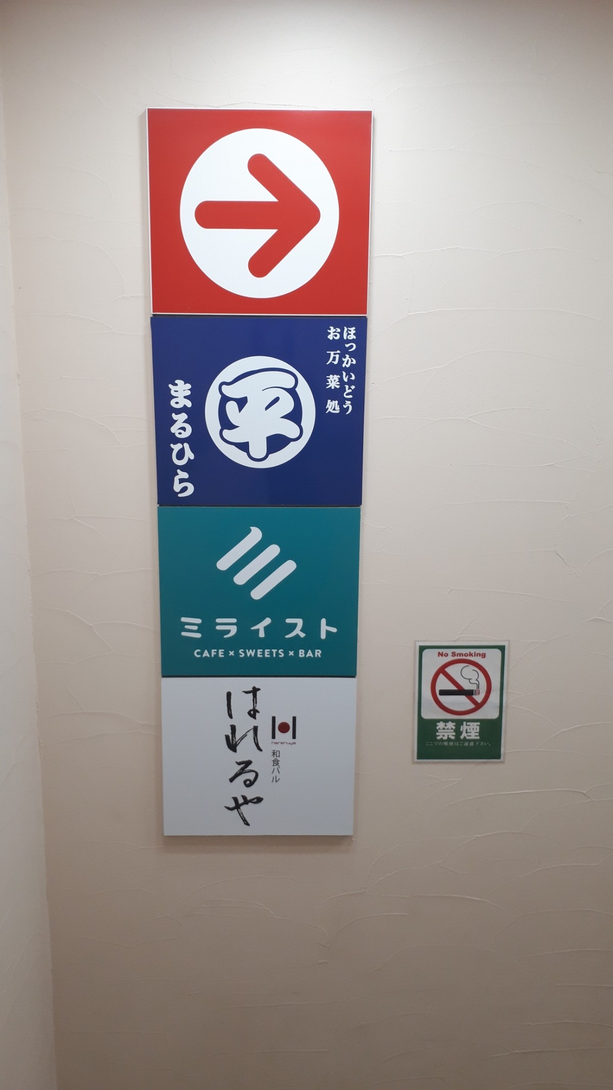 敷島北一条ビル階段の案内