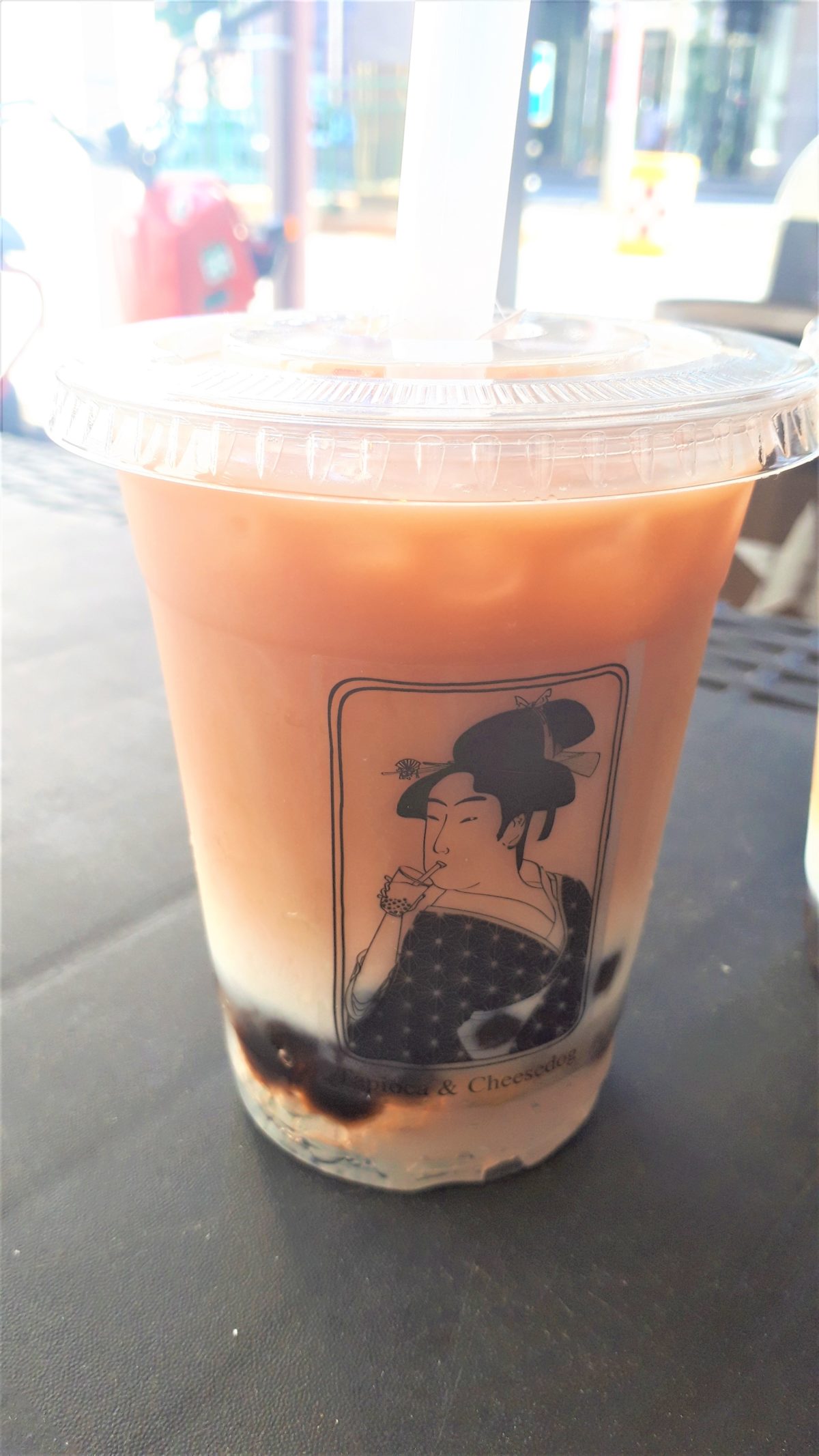 タピオカ珍珍堂のアールグレイブラックティーラテ