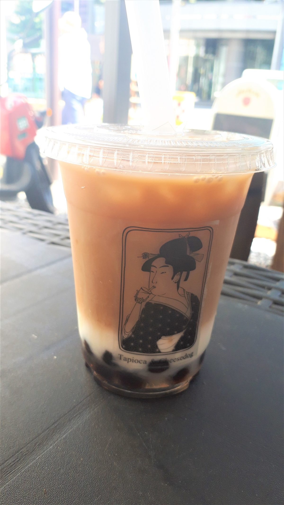 タピオカ珍珍堂の京都府産ほうじ茶ラテ