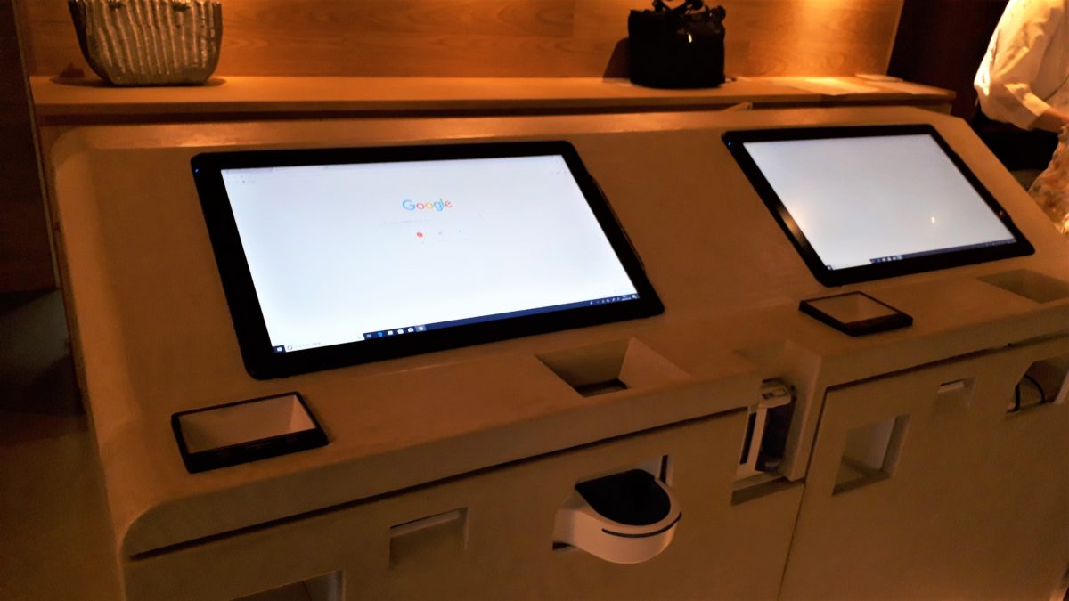 旅籠屋定山渓商店のチェックイン機