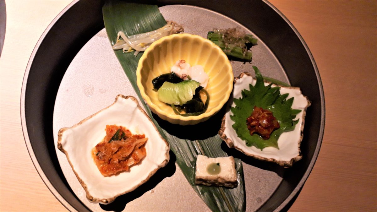 焼き肉コース六段の1段目