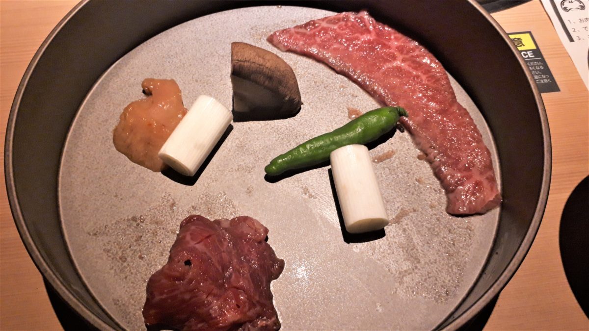 焼き肉コース六段の4段目