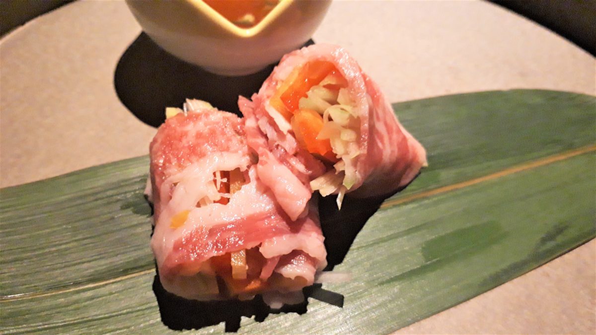 焼き肉コース六段の6段目