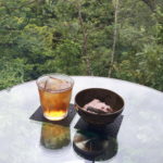 【レビュー】札幌カフェ『カフェ 崖の上』~ガラスのテーブル席が特等席!緑に浮かんで包まれて…【定山渓】