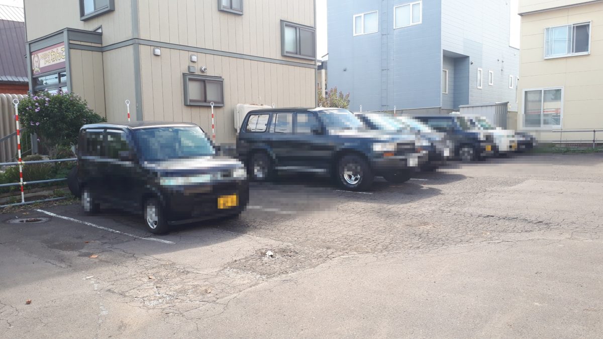 福吉カフェ札幌伏古店の駐車場