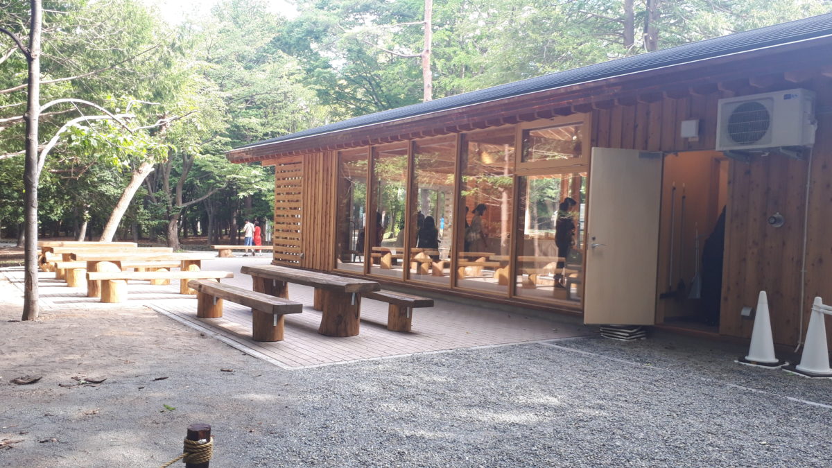 北海道神宮の神宮茶屋の座席