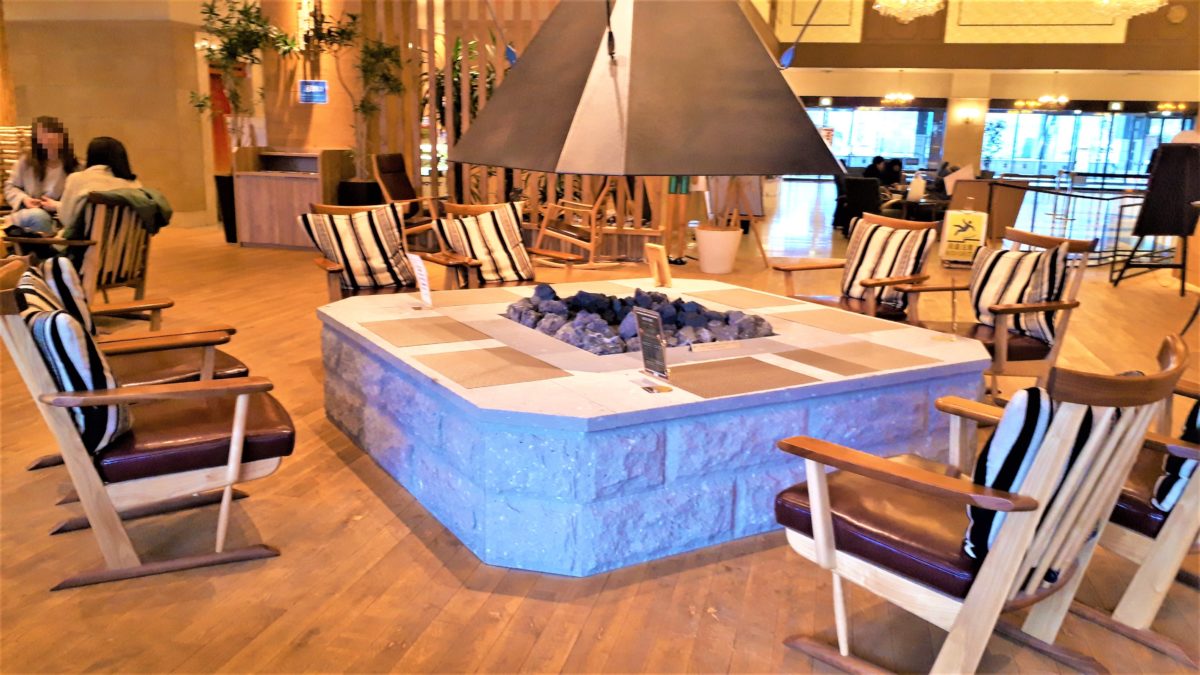 バーチテラスの暖炉席