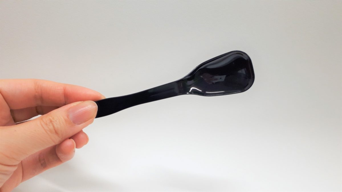 パールライオン本店のバスクチーズケーキのスプーン