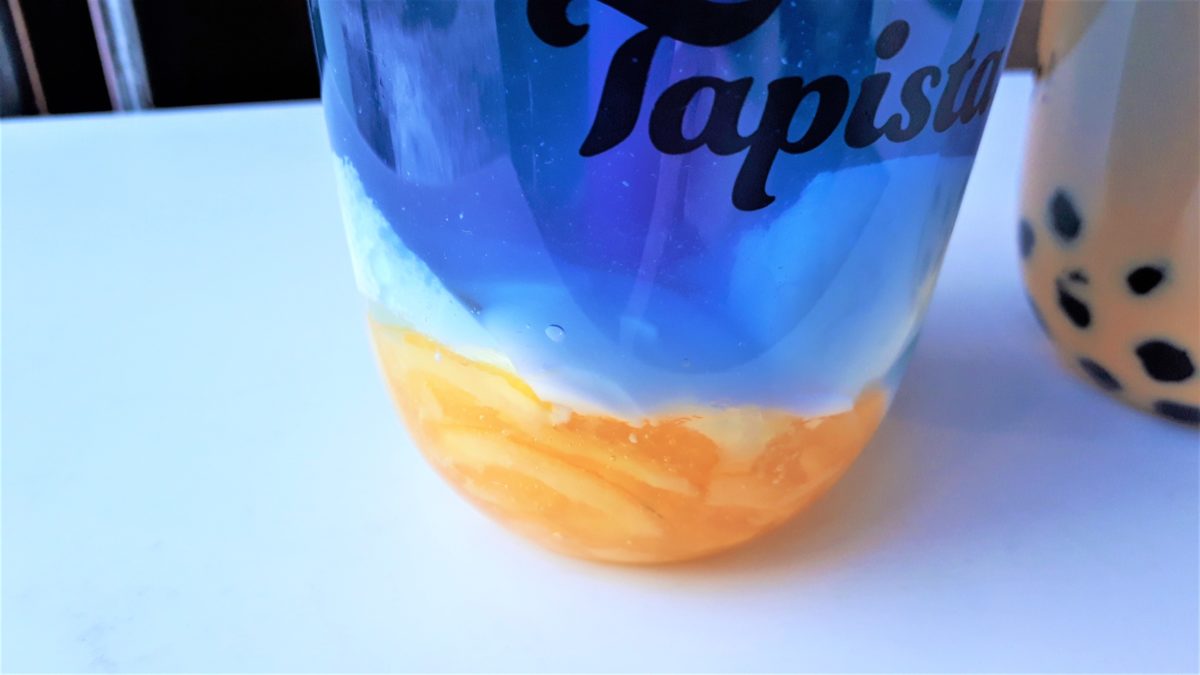 Tapista(タピスタ)札幌狸小路店のオーロラレモネード杏仁豆腐トッピング