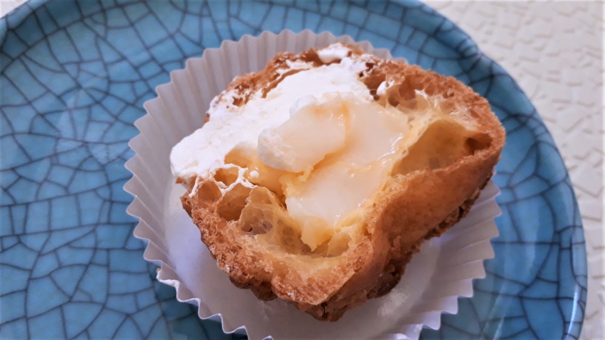 わらく堂スイートオーケストラ直売所商品メニュー「ミルクず餅シュー」口コミ2