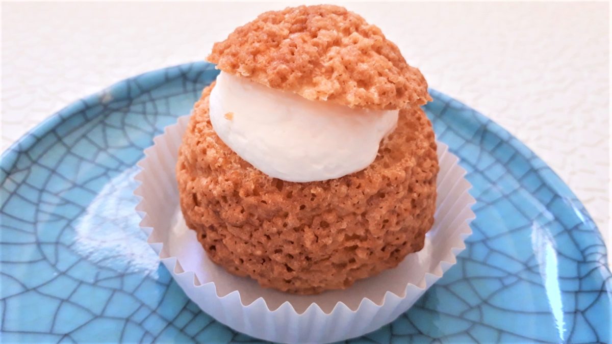 わらく堂スイートオーケストラ直売所商品メニュー「ミルクず餅シュー」口コミ