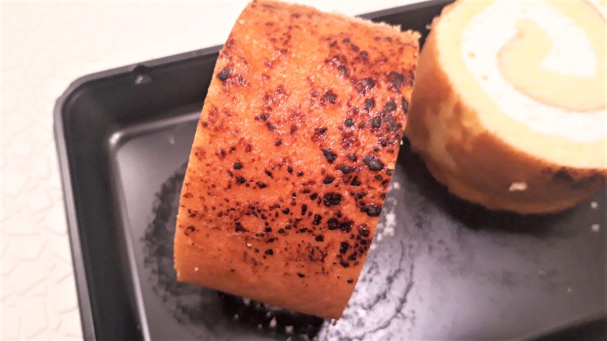 夢工房ケーキ自動販売機の冷凍ケーキ「みそロール（西京味噌ロールケーキ）」