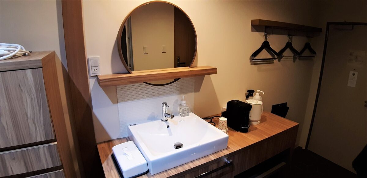 札幌ビューホテル大通公園レンタルオフィススペース6人部屋314号室315号室317号室318号室洗面台