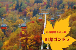 【9/25~10/17】今年も運行!『札幌国際スキー場の紅葉ゴンドラ2021』~紅葉の絨毯を空中散歩♪【2021】